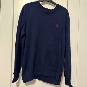 U.S. Polo Association Navy Blue Red Crewneck Pullover Size Large Men’s